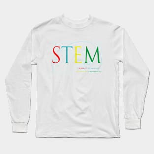 STEM with Golden Ratio, Science, Technology, Engineering, Mathematics Long Sleeve T-Shirt